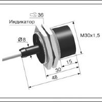 Индуктивный датчик ВБИ-М30-34С-2112-З