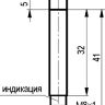 Габаритный чертеж ISN HC01B-32P-4-LS402