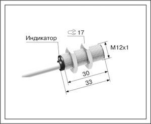 Индуктивный датчик ВБИ-М12-34У-1111-З 