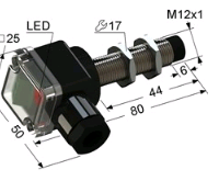 Индуктивный датчик ВБИ-М12-45К-2112-З(Upg)