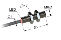 Индуктивный датчик ВБИ-М08-34У-1111-С.51(2мм)(Upg)