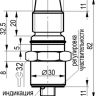 Габаритный чертеж CSN WC83S8-5-N-LS4-20