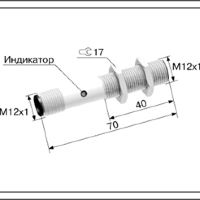 Оптический датчик ВБО-М12-76Р-9113-С.01.5(4м)
