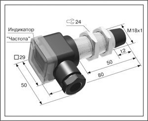 Датчик контроля скорости ДКС-М18-50К-2112-ЛА