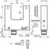 Габаритный чертеж OUR NC4A5-43N-30-LZS4