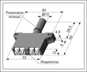 Индуктивный датчик ВБИ-Б10-60К-1121-З