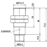 Индуктивный датчик ISBm AC7B8-31P-10-LZR18-C