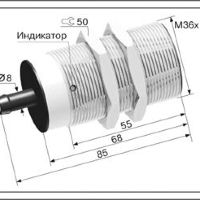 Индуктивный датчик ВБИ-М36-70С-1252-Л