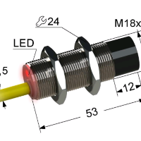 Индуктивный датчик ВБИ-М18-55У-2112-З(Upg)