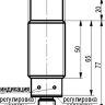 Габаритный чертеж IV3N EC81A5-43N-15-LZS4