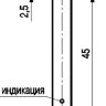 Габаритный чертеж ISN G0B-31P-2,5-L