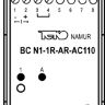 Габаритный чертеж BC N1-1R-AR-AC110-C