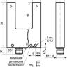 Габаритный чертеж OUR NC7A5-43N-R120-LZS4