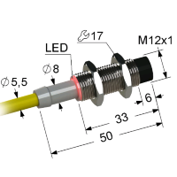 Индуктивный датчик ВБИ-М12-34С-2111-С.51(Upg)