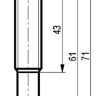 Габаритный чертеж ISB AC2A-31N-2-S4-G