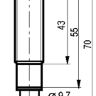 Габаритный чертеж ISB AF2A-31N-2-G