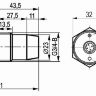 Габаритный чертеж CSNp EC46S8-8-N-LS4