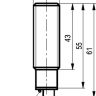 Габаритный чертеж ISB A3A-31N-3,5-LZ-C