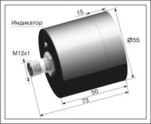 Индуктивный датчик ВБИ-В55-55Р(с27)-2352-Л.5