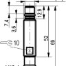 Габаритный чертеж ISB WC23S8-31N-1,5-S4-50