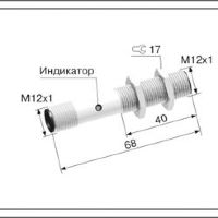Индуктивный датчик ВБИ-М12-70Р-1112-З