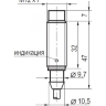 Индуктивный датчик ISNm FF2B8-32N-4-L