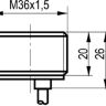 Габаритный чертеж ISB BS8A-12-N-C