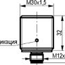 Габаритный чертеж ISB BC7A-31N-10-LS4-C