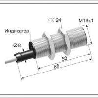 Индуктивный датчик ВБИ-М18-50С-1112-З