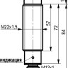 Габаритный чертеж ISN EC62A-01G-10E-LS27