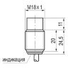 Индуктивный датчик ISN FS4A8-32P-12-L