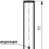 Габаритный чертеж ISB AC21S8-43P-4-LZS4