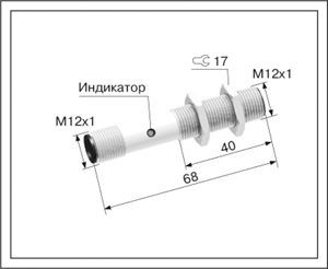 Индуктивный датчик ВБИ-М12-70Р-1121-З