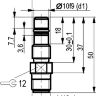 Габаритный чертеж ISB WC211S8-31P-1,5-S4-5