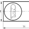 Габаритный чертеж ISNm I14P8-43N-10-250